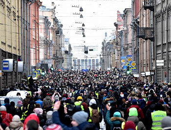 Отчет о наблюдении за массовой акцией в центре Санкт-Петербурга 31 января 2021 года